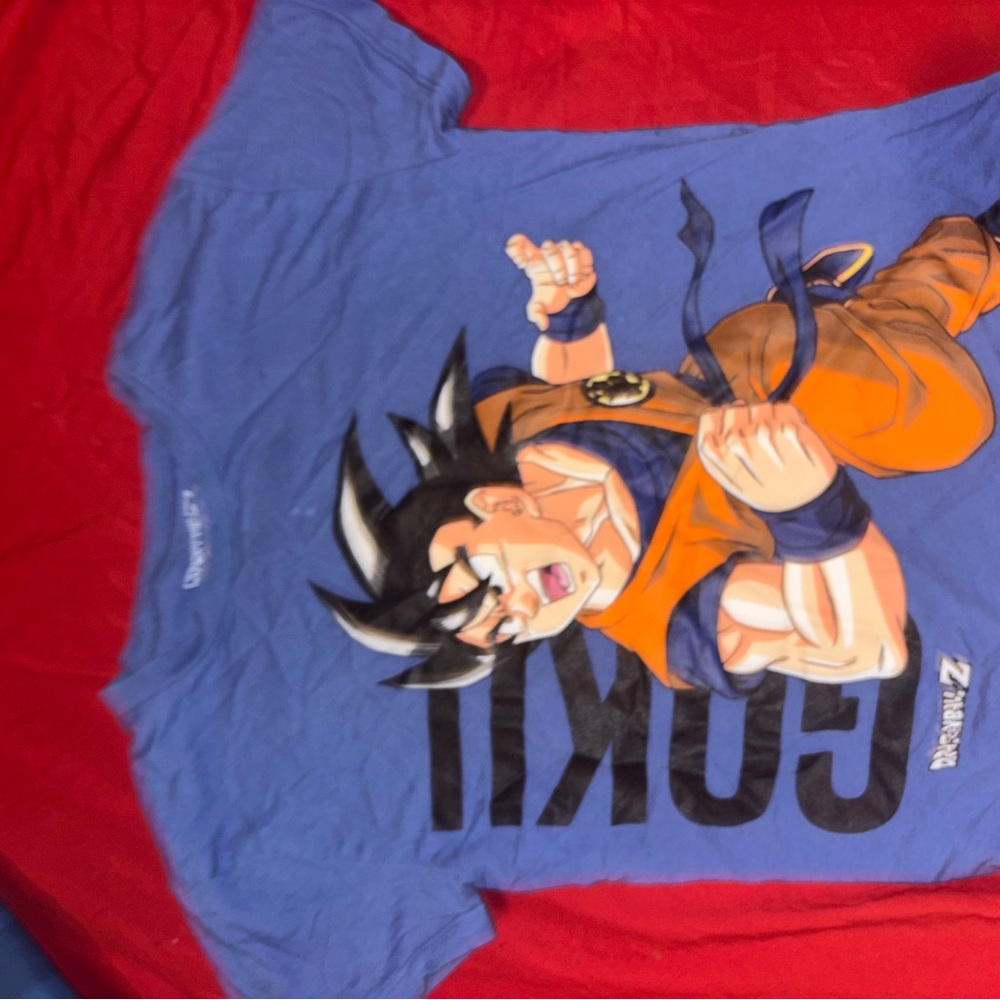 Kids Goku Blue and Orange T-Shirt